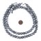 The Bead Chest Silver Round Druzy Agate Beads (10mm): Organic Gemstone Round Spherical Energy Stone Healing Power Crystal for Jewelry Bracelet Mala Necklace Making